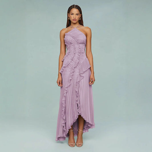 Vestido lila Anneliese para mujer con corte suelto y estilo elegante