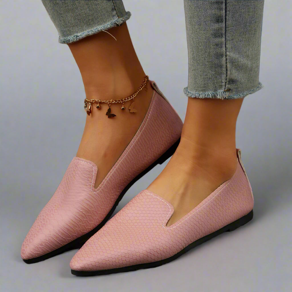 Zapatos planos clásicos Vilhild para mujer ajuste amplio confort