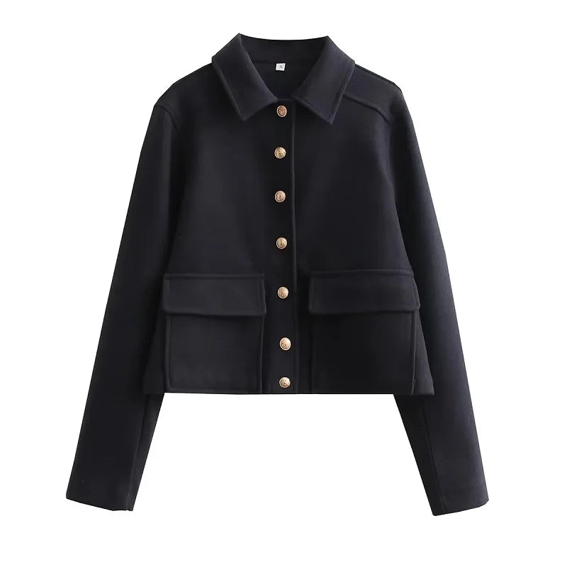 Chaqueta cropped Grazia para mujer, elegante y moderna, disponible en Sofia Barcelona