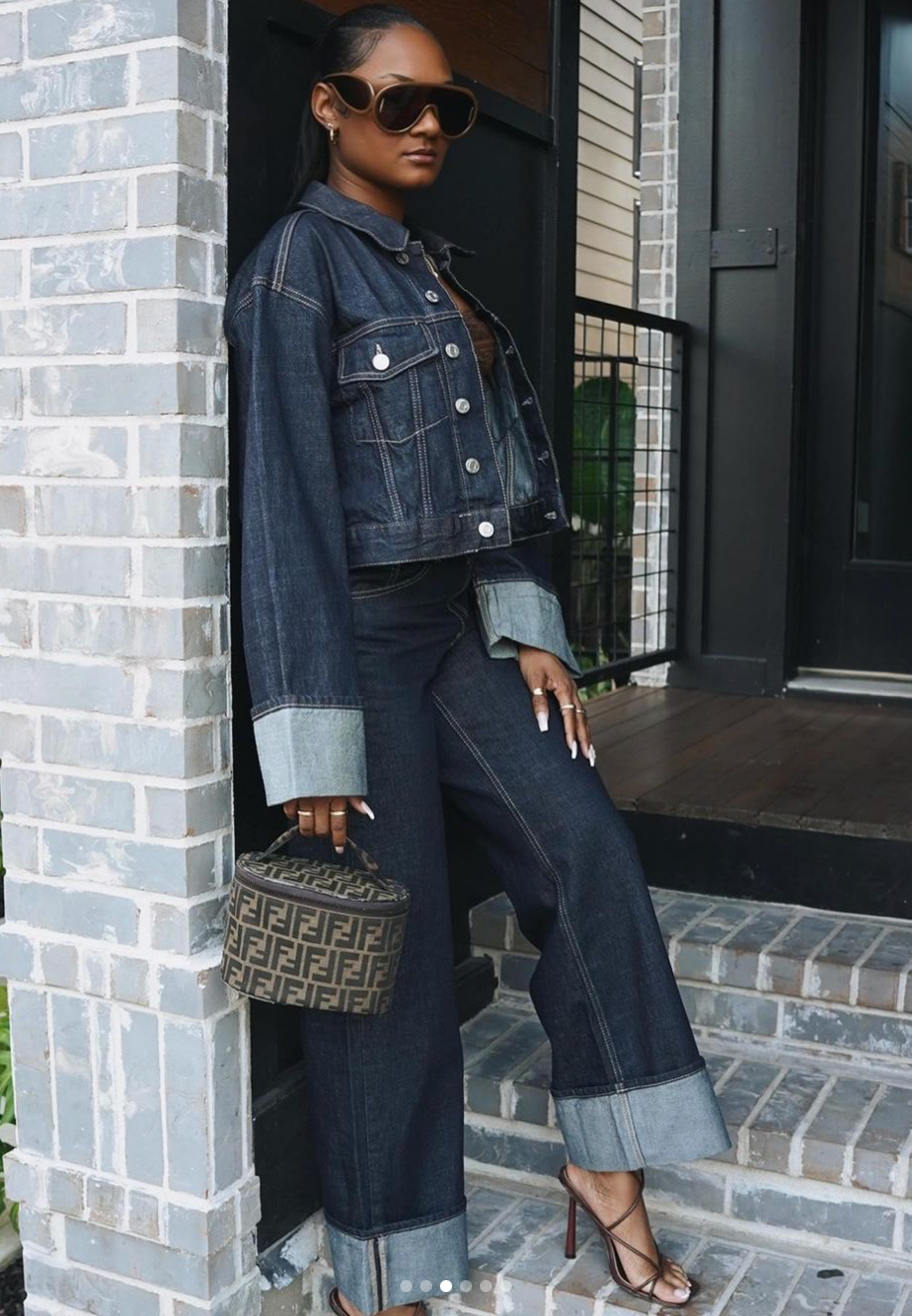 Conjunto de denim Luna para mujer con diseño clásico y moderno
