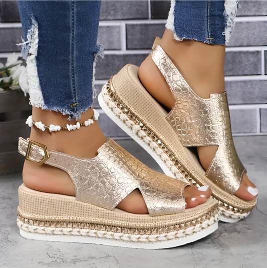 Sandalias ortopédicas Chloé de cuero italiano elegantes para mujer