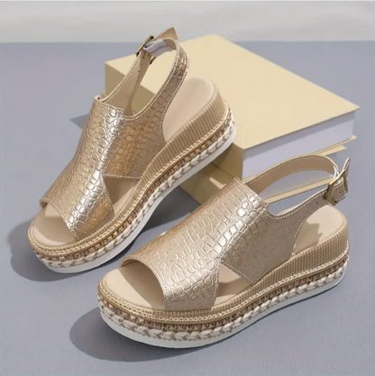 Sandalias ortopédicas Chloé de cuero italiano elegantes para mujer