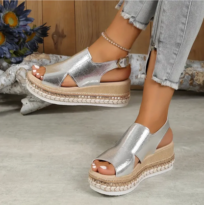 Sandalias ortopédicas Chloé de cuero italiano elegantes para mujer
