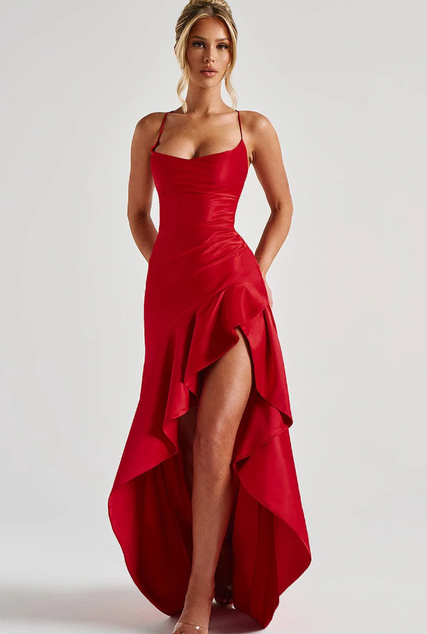 Vestido Largo con Espalda Descubierta – Elegancia y Sensualidad Natural – Samira
