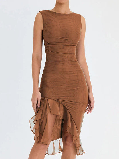 Vestido Largo con Corte Fluido – Chic y Cómodo – Estilo Sofisticado LaLuna