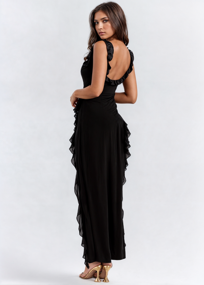 Vestido Elegante Mujer – Corte Lateral Dramático – Sofia Dress