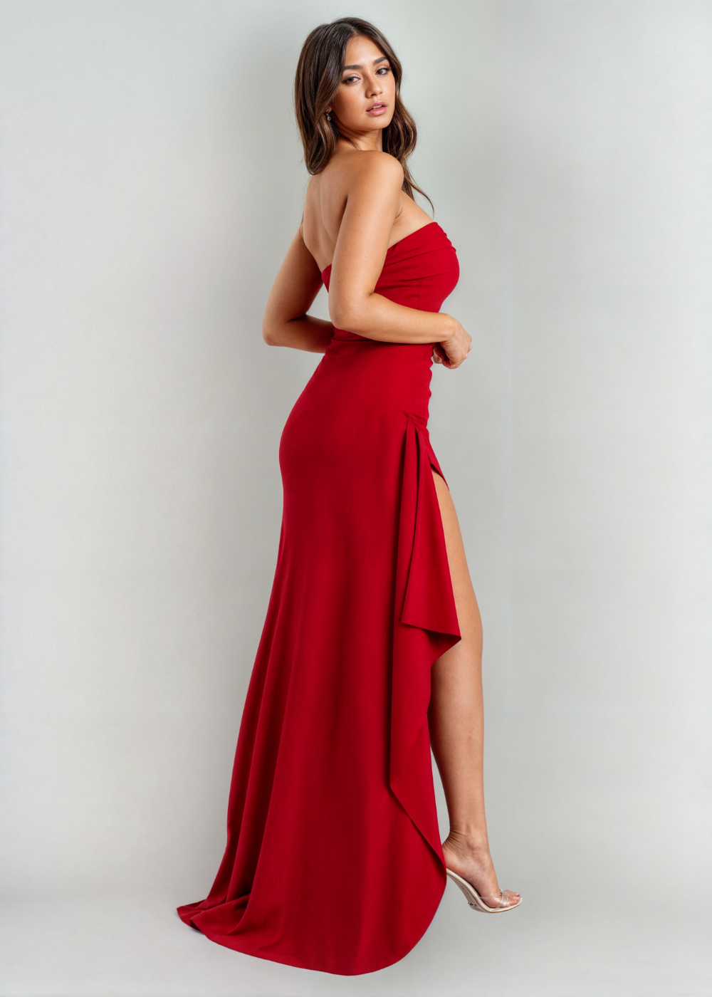 Zoey vestido con abertura elegante para fiestas y ocasiones especiales