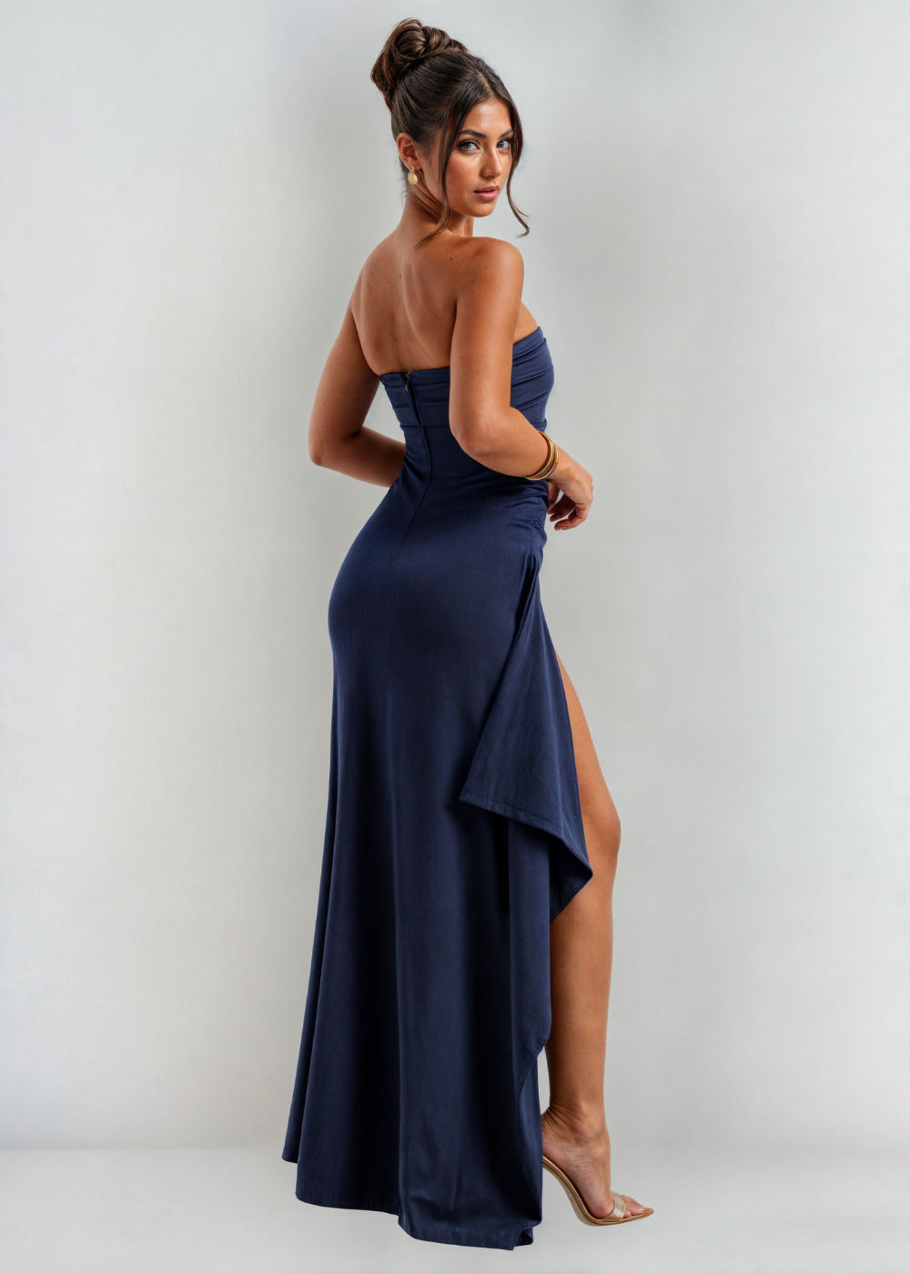 Zoey vestido con abertura elegante para fiestas y ocasiones especiales