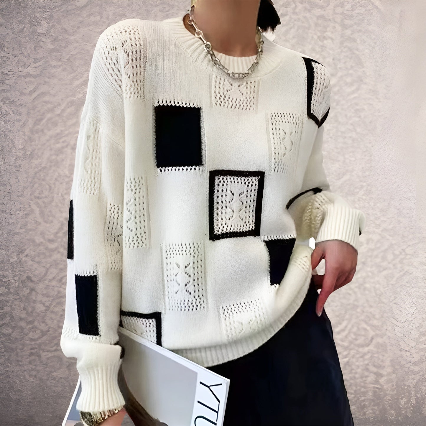 Top Nina de kasjmier para mujer, elegante y cómodo, ideal para invierno, disponible en Sofia Barcelona