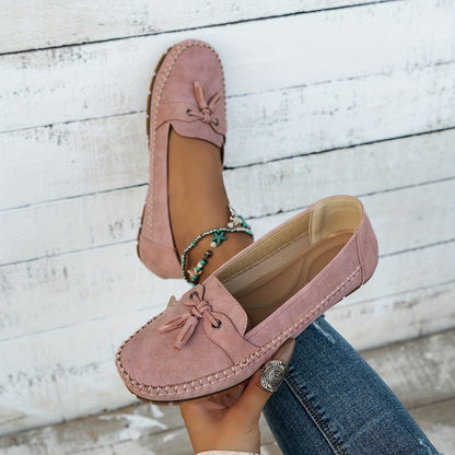 Salvadora Mocasines Clásicos con Borlas y Lazo Elegante