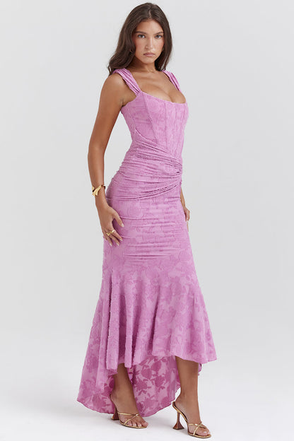 Vestido Zoey mujer con cintura ajustada y falda fluida
