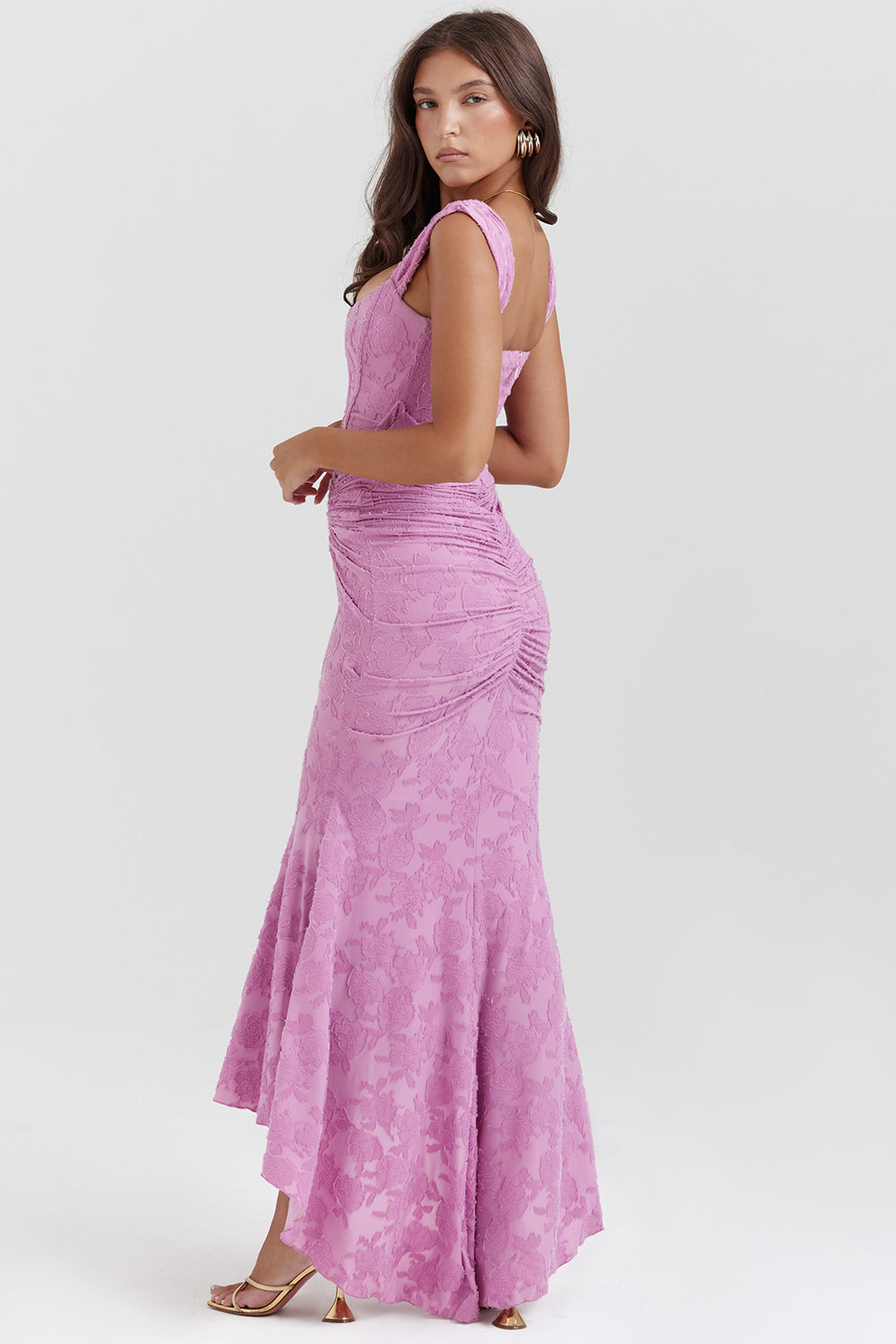 Vestido Zoey mujer con cintura ajustada y falda fluida