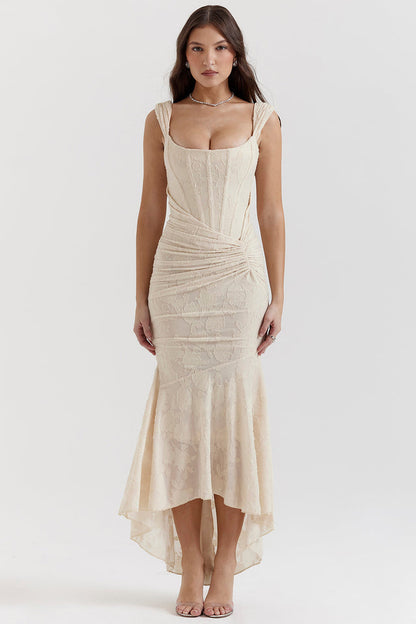 Vestido Chic Mujer – Cintura Ajustada y Caída Fluida – Sofisticación Natural Zoey