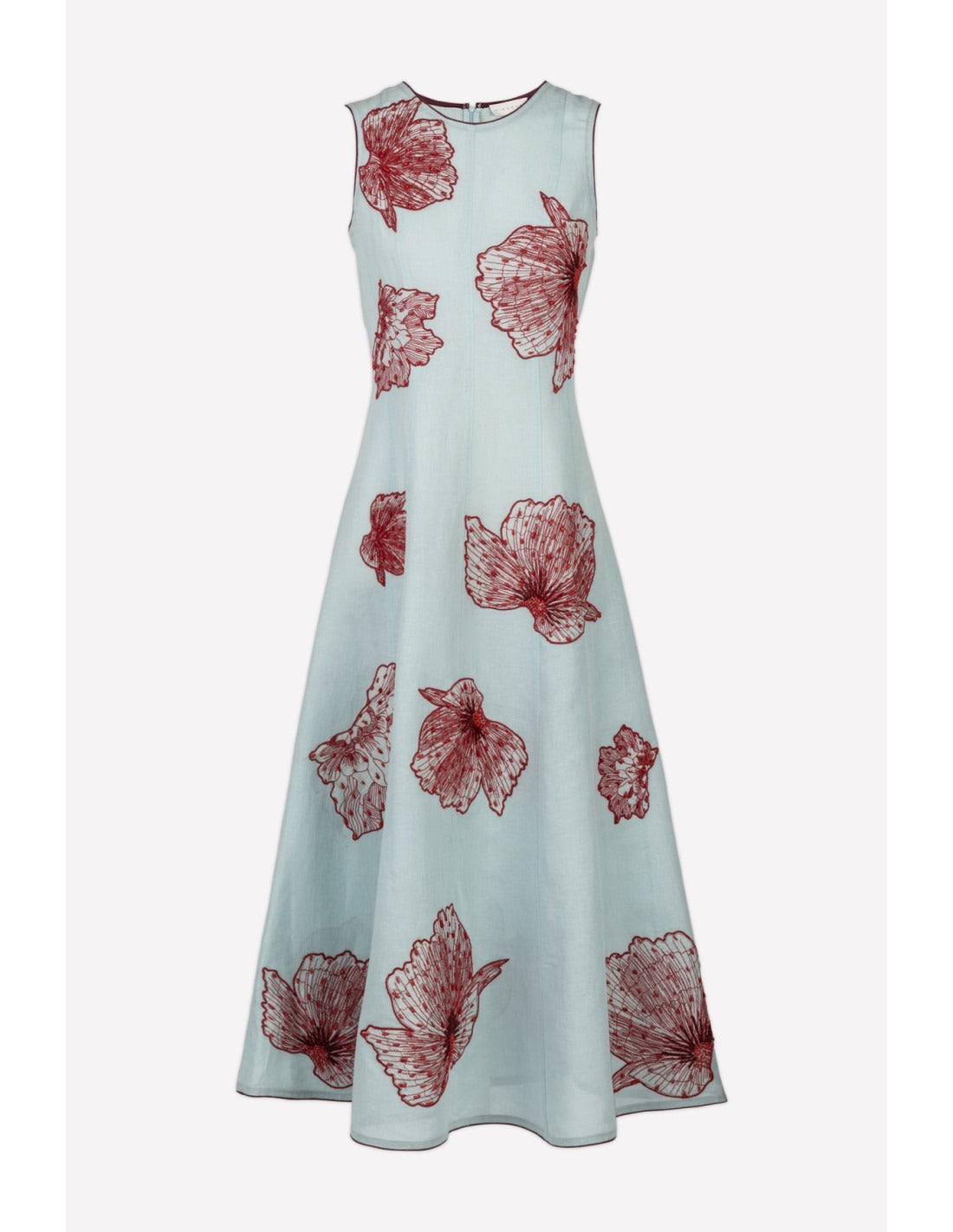 Vestido de verano floreado Selena™ con bordado floral artesanal y cintura ajustable para mujer