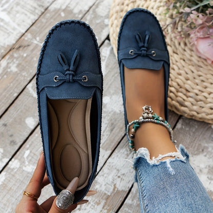 Salvadora Mocasines Clásicos con Borlas y Lazo Elegante