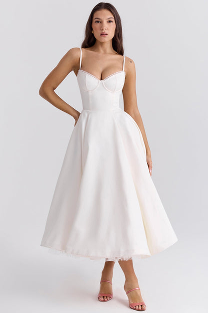 Vestido Midi de Tul – Toque Romántico y Elegancia Ligera – Cindy