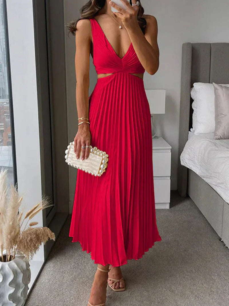 Conjunto Zampia de dos piezas con top amplio y pantalón fluido, estilo elegante y moderno