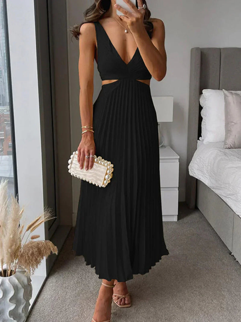 Conjunto Zampia de dos piezas con top amplio y pantalón fluido, estilo elegante y moderno
