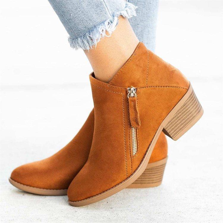 Botines de ante Lissa para mujer en negro, marrón y gris