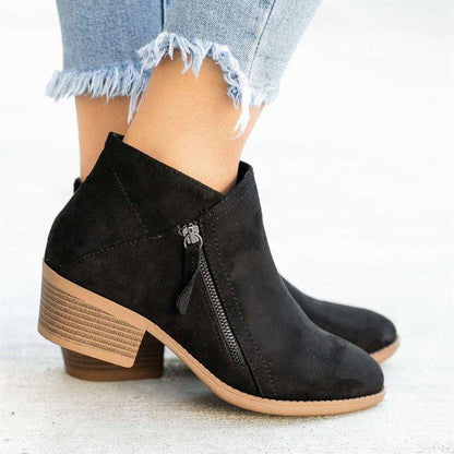 Botines de ante Lissa para mujer en negro, marrón y gris