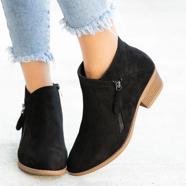 Botines de ante Lissa para mujer en negro, marrón y gris