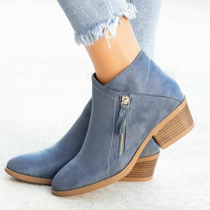 Botines de ante Lissa para mujer en negro, marrón y gris