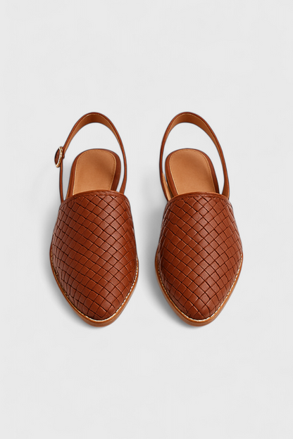 Isadora Bailarinas Tejidas a Mano con Punta Refinada y Diseño Slingback